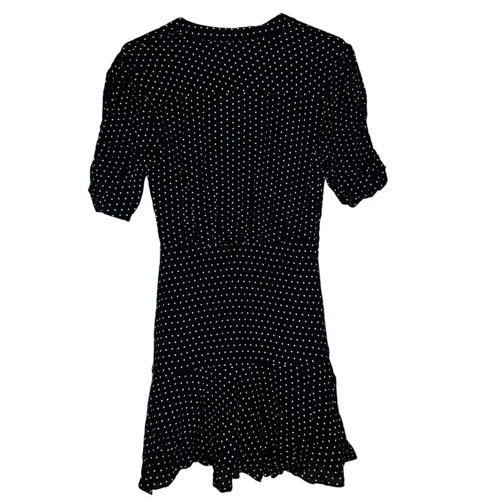 NWT Free People Pippa Ruched Asymmetrical Mini Dress‎ Size XS Midnight Combo